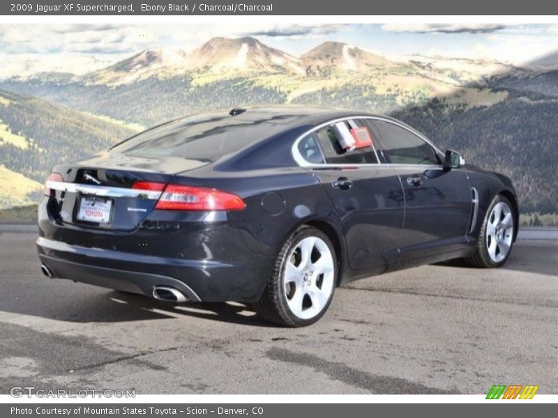 Ebony Black / Charcoal/Charcoal 2009 Jaguar XF Supercharged