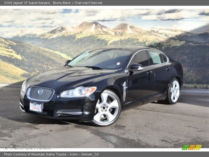 Ebony Black / Charcoal/Charcoal 2009 Jaguar XF Supercharged
