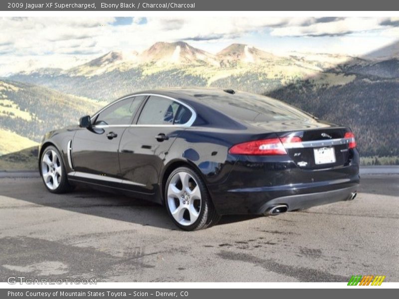 Ebony Black / Charcoal/Charcoal 2009 Jaguar XF Supercharged