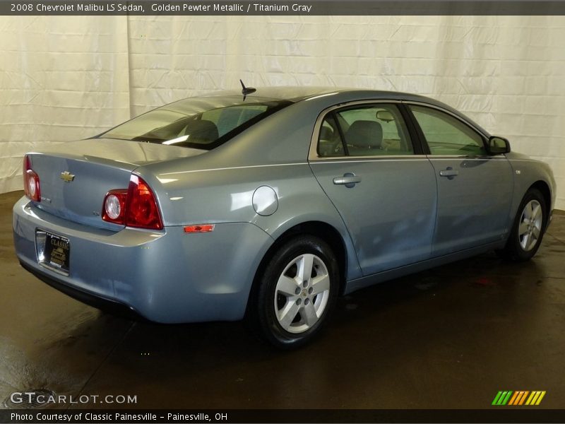 Golden Pewter Metallic / Titanium Gray 2008 Chevrolet Malibu LS Sedan