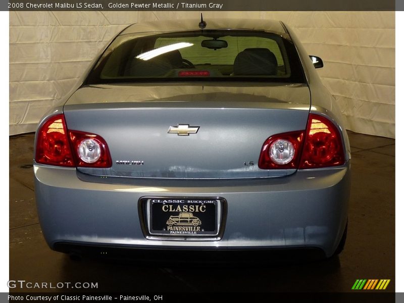 Golden Pewter Metallic / Titanium Gray 2008 Chevrolet Malibu LS Sedan