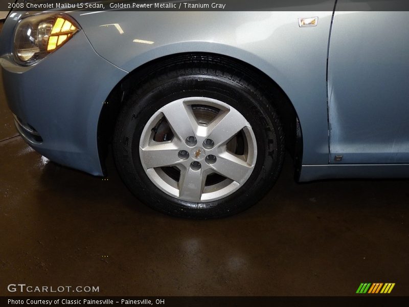 Golden Pewter Metallic / Titanium Gray 2008 Chevrolet Malibu LS Sedan