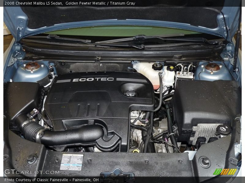Golden Pewter Metallic / Titanium Gray 2008 Chevrolet Malibu LS Sedan
