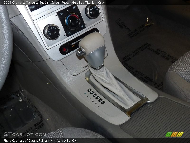 Golden Pewter Metallic / Titanium Gray 2008 Chevrolet Malibu LS Sedan