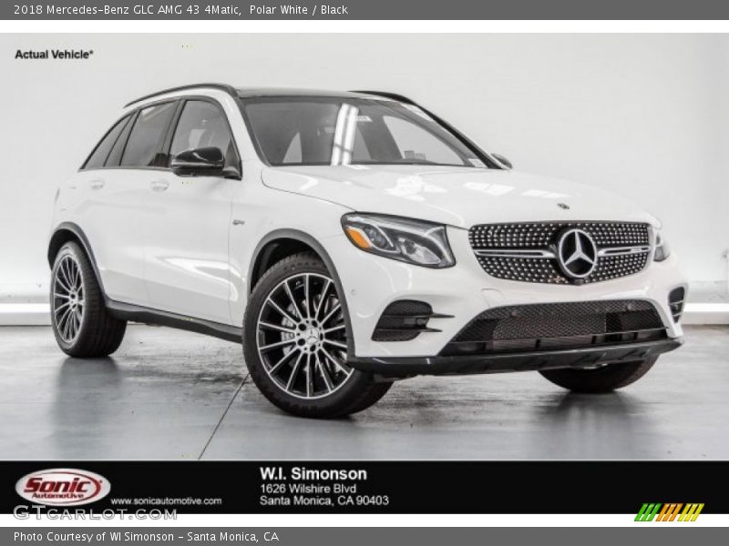 Polar White / Black 2018 Mercedes-Benz GLC AMG 43 4Matic