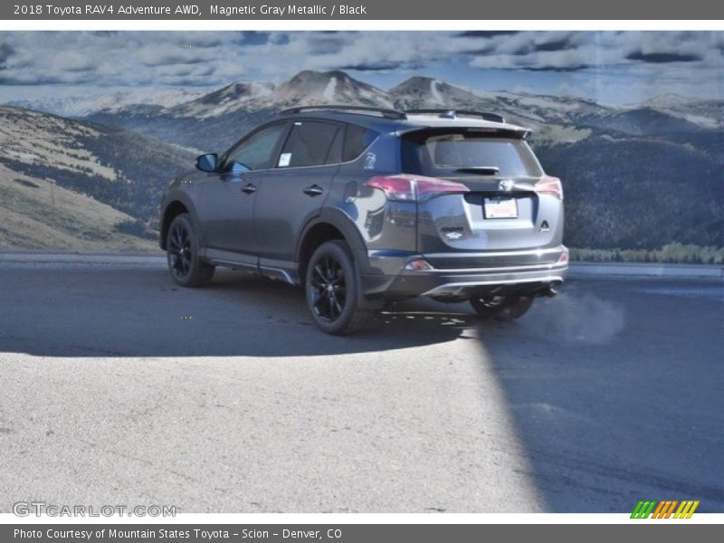 Magnetic Gray Metallic / Black 2018 Toyota RAV4 Adventure AWD