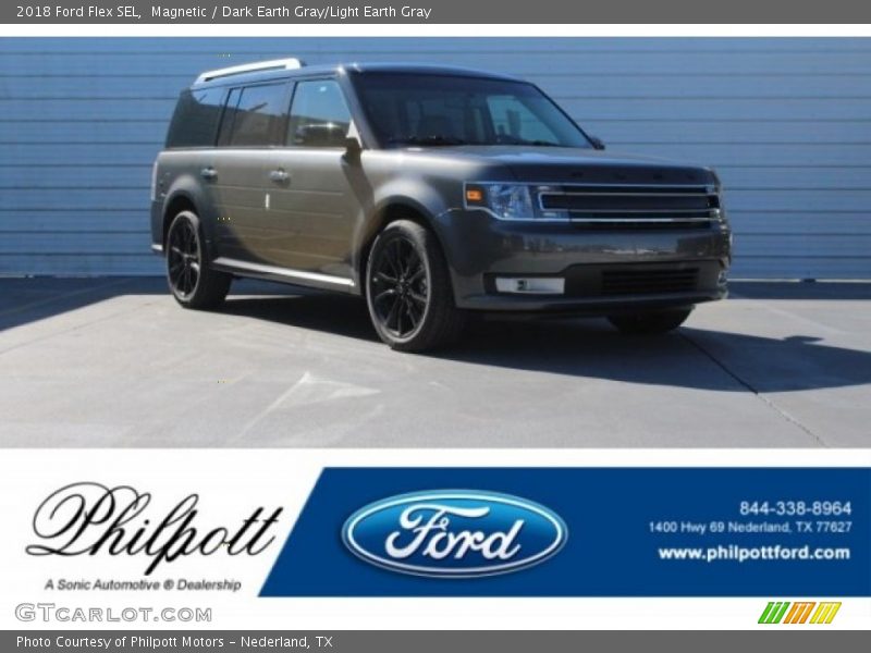 Magnetic / Dark Earth Gray/Light Earth Gray 2018 Ford Flex SEL