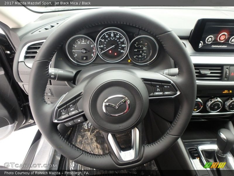 Jet Black Mica / Black 2017 Mazda Mazda6 Sport