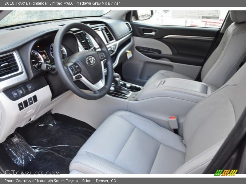 Predawn Gray Mica / Ash 2018 Toyota Highlander Limited AWD