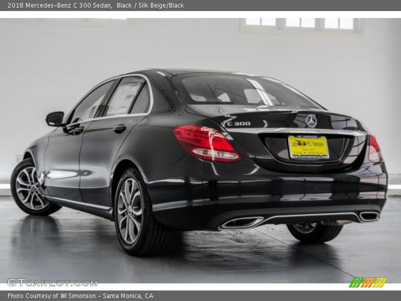 Black / Silk Beige/Black 2018 Mercedes-Benz C 300 Sedan