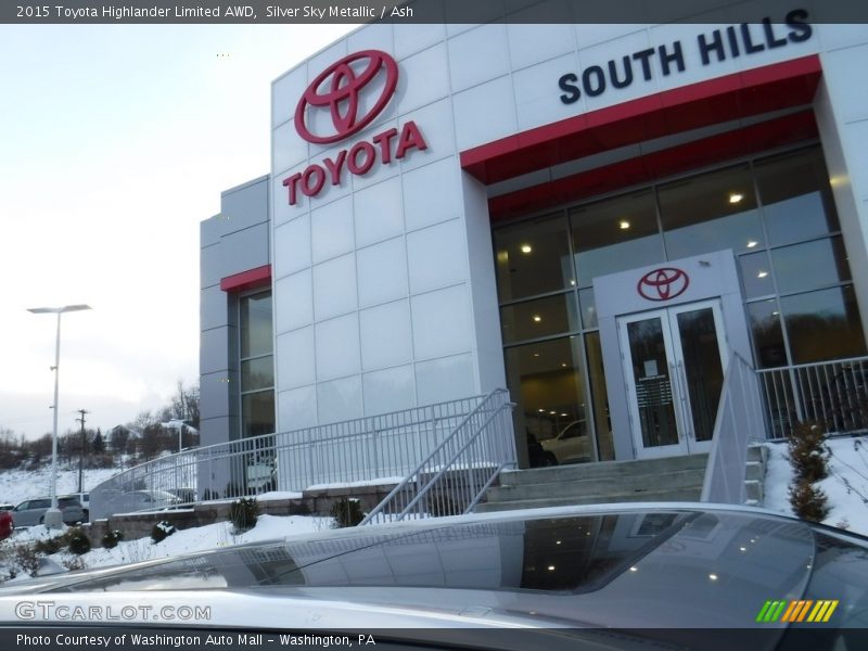 Silver Sky Metallic / Ash 2015 Toyota Highlander Limited AWD