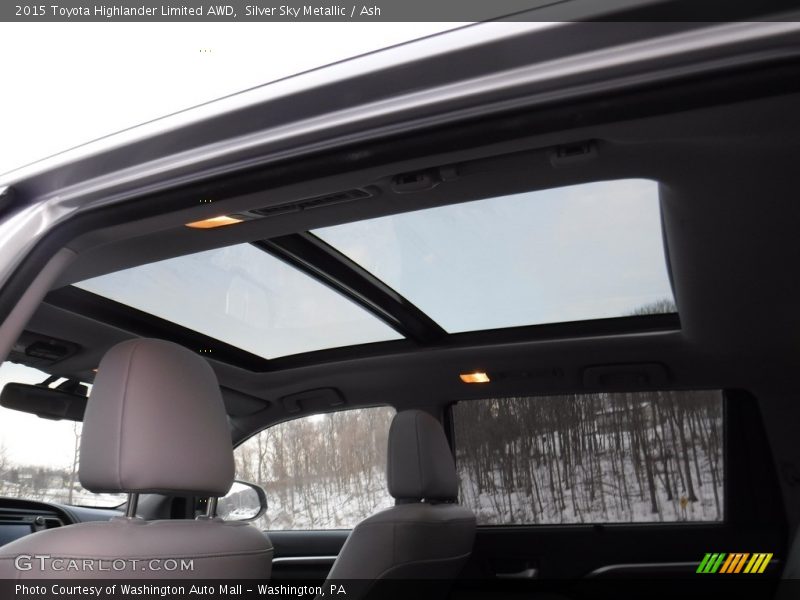 Silver Sky Metallic / Ash 2015 Toyota Highlander Limited AWD
