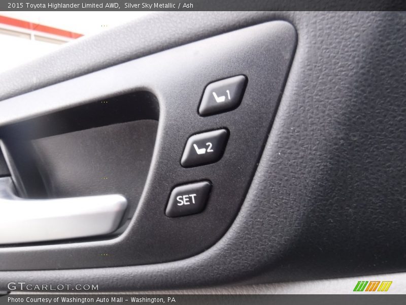 Silver Sky Metallic / Ash 2015 Toyota Highlander Limited AWD