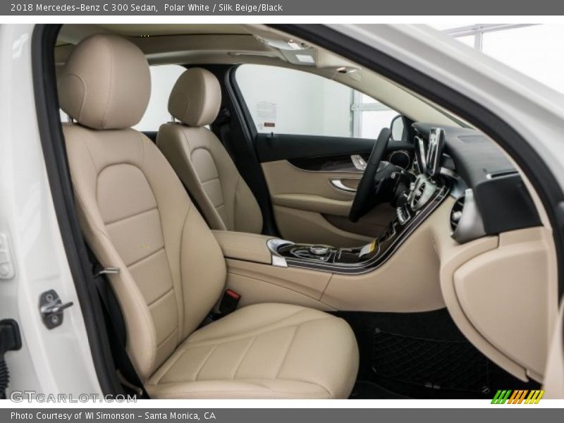 Polar White / Silk Beige/Black 2018 Mercedes-Benz C 300 Sedan