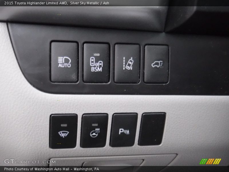 Silver Sky Metallic / Ash 2015 Toyota Highlander Limited AWD