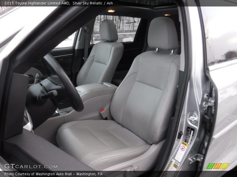 Silver Sky Metallic / Ash 2015 Toyota Highlander Limited AWD