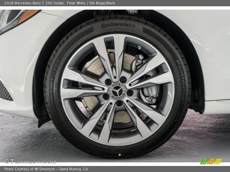 Polar White / Silk Beige/Black 2018 Mercedes-Benz C 300 Sedan