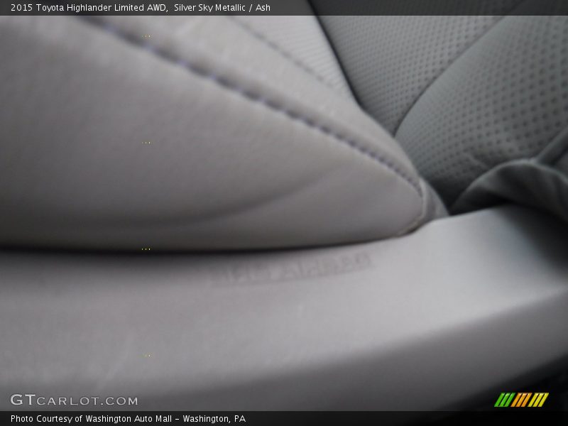 Silver Sky Metallic / Ash 2015 Toyota Highlander Limited AWD
