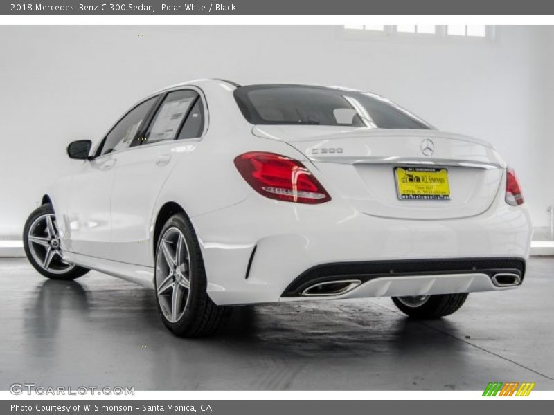 Polar White / Black 2018 Mercedes-Benz C 300 Sedan