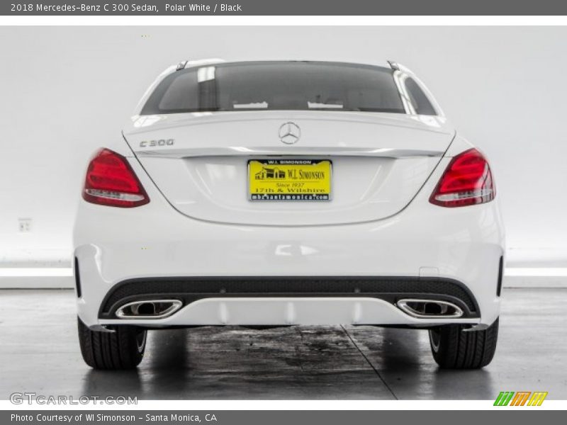 Polar White / Black 2018 Mercedes-Benz C 300 Sedan
