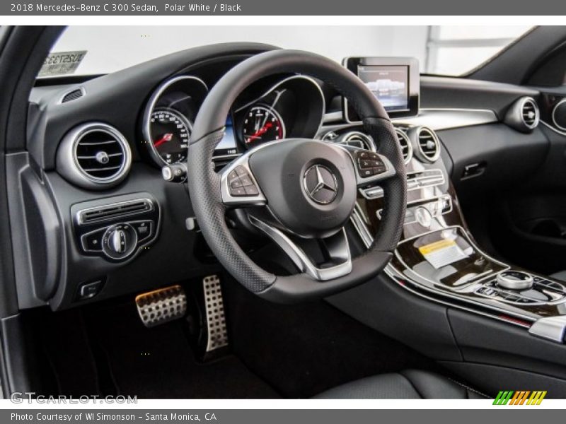 Polar White / Black 2018 Mercedes-Benz C 300 Sedan