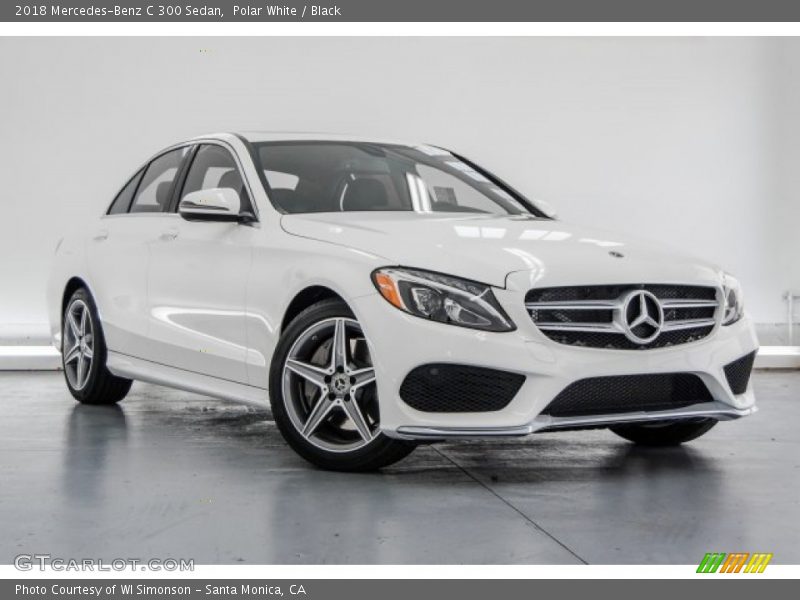 Polar White / Black 2018 Mercedes-Benz C 300 Sedan