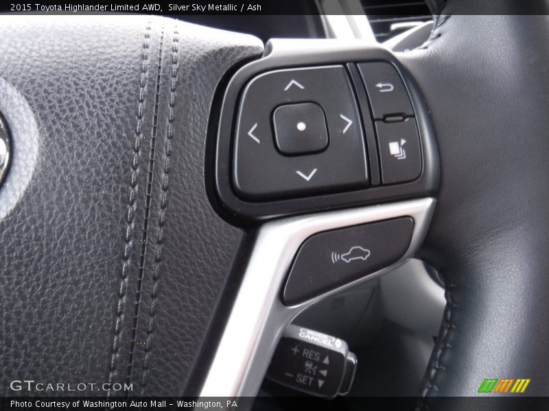 Silver Sky Metallic / Ash 2015 Toyota Highlander Limited AWD
