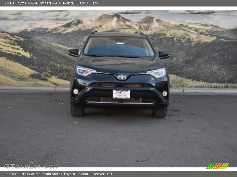 Black / Black 2018 Toyota RAV4 Limited AWD Hybrid