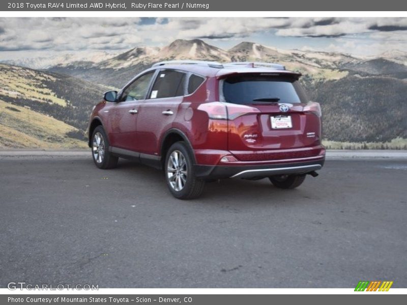 Ruby Flare Pearl / Nutmeg 2018 Toyota RAV4 Limited AWD Hybrid