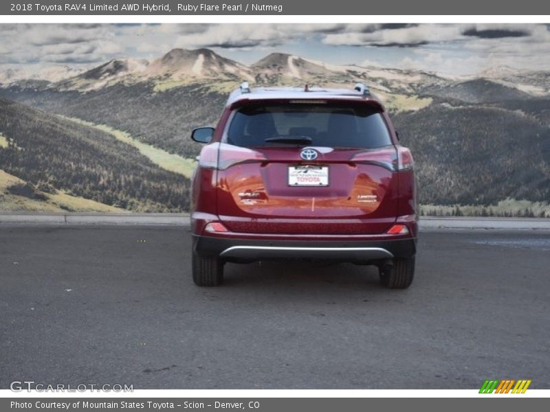 Ruby Flare Pearl / Nutmeg 2018 Toyota RAV4 Limited AWD Hybrid