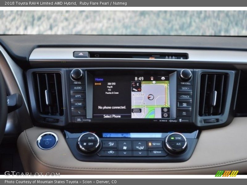 Ruby Flare Pearl / Nutmeg 2018 Toyota RAV4 Limited AWD Hybrid