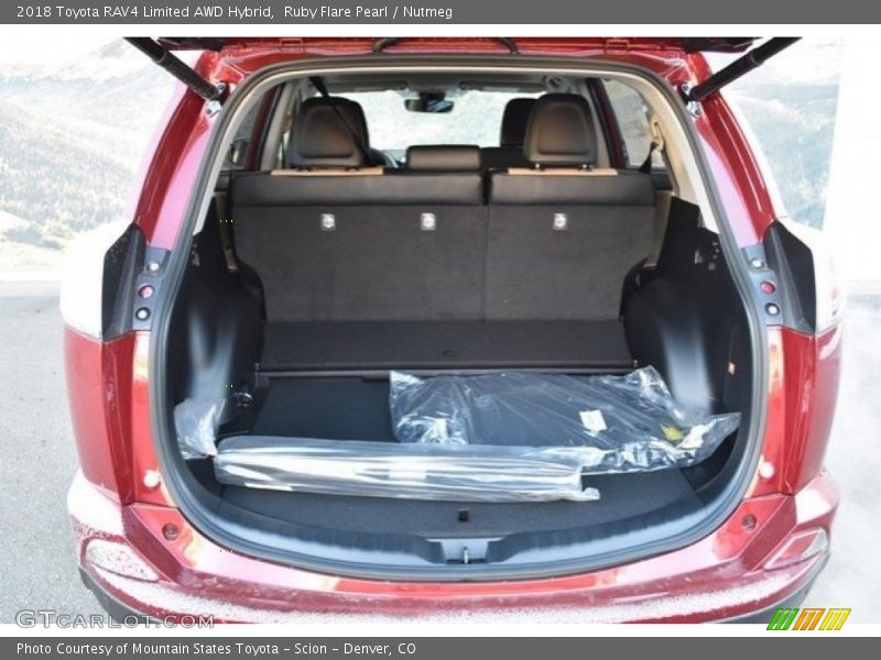 Ruby Flare Pearl / Nutmeg 2018 Toyota RAV4 Limited AWD Hybrid