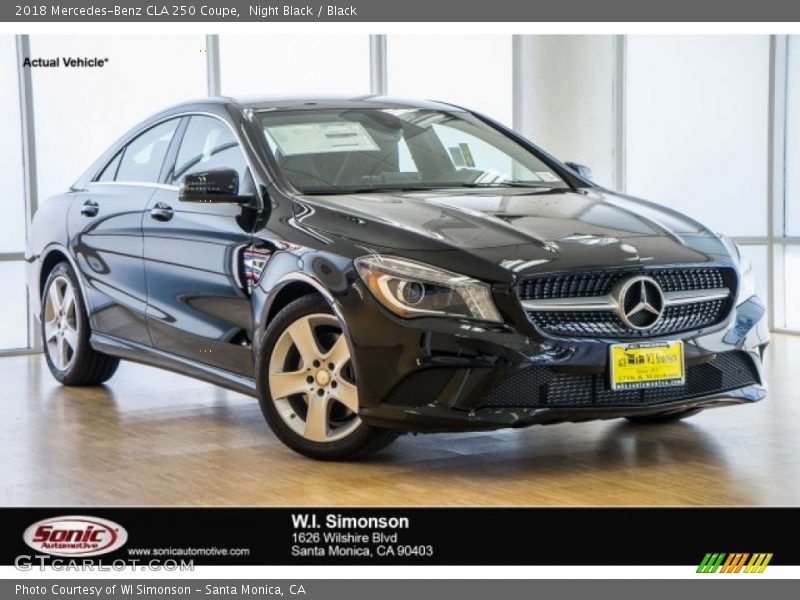 Night Black / Black 2018 Mercedes-Benz CLA 250 Coupe