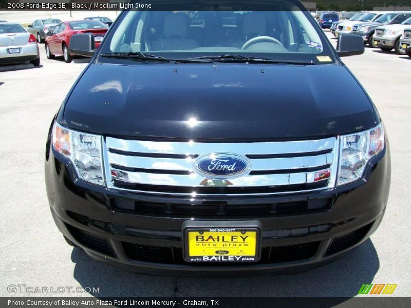 Black / Medium Light Stone 2008 Ford Edge SE