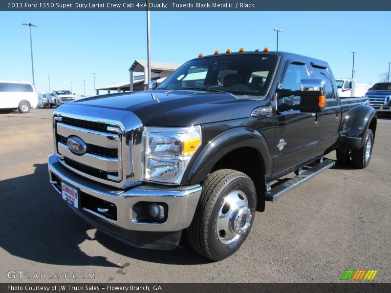 Tuxedo Black Metallic / Black 2013 Ford F350 Super Duty Lariat Crew Cab 4x4 Dually