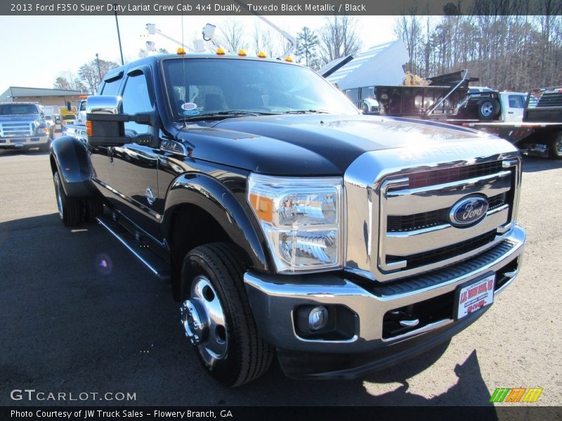 Tuxedo Black Metallic / Black 2013 Ford F350 Super Duty Lariat Crew Cab 4x4 Dually