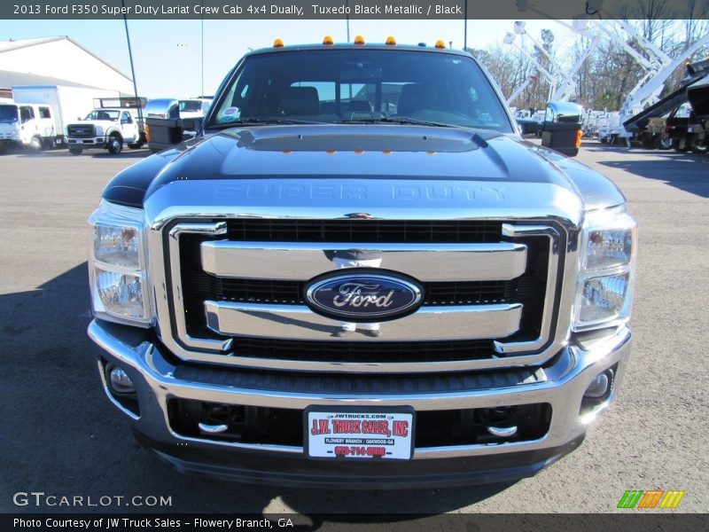 Tuxedo Black Metallic / Black 2013 Ford F350 Super Duty Lariat Crew Cab 4x4 Dually