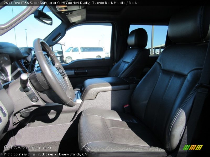 Tuxedo Black Metallic / Black 2013 Ford F350 Super Duty Lariat Crew Cab 4x4 Dually