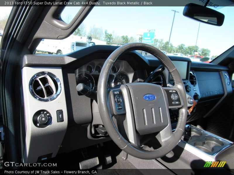 Tuxedo Black Metallic / Black 2013 Ford F350 Super Duty Lariat Crew Cab 4x4 Dually