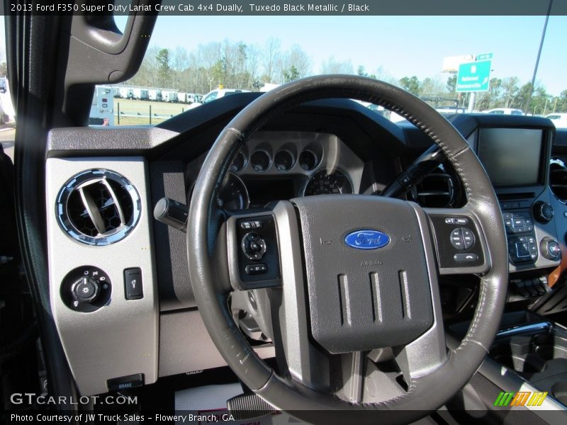 Tuxedo Black Metallic / Black 2013 Ford F350 Super Duty Lariat Crew Cab 4x4 Dually