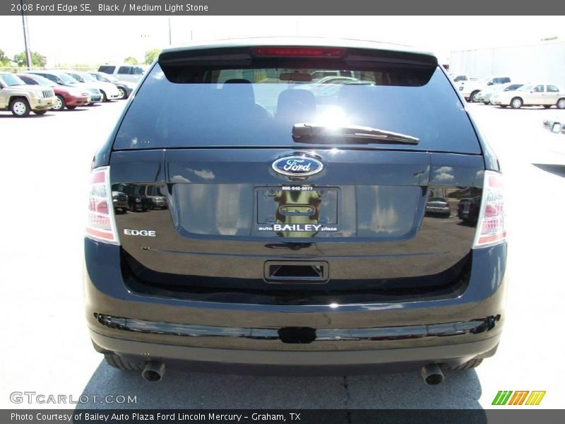 Black / Medium Light Stone 2008 Ford Edge SE