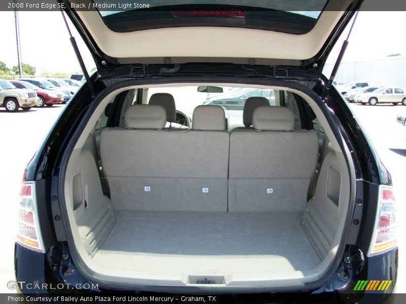 Black / Medium Light Stone 2008 Ford Edge SE