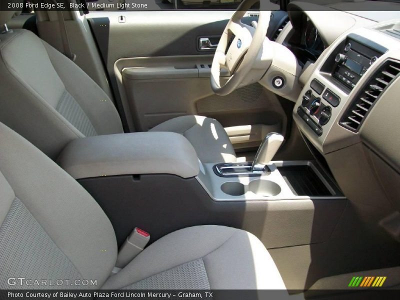 Black / Medium Light Stone 2008 Ford Edge SE