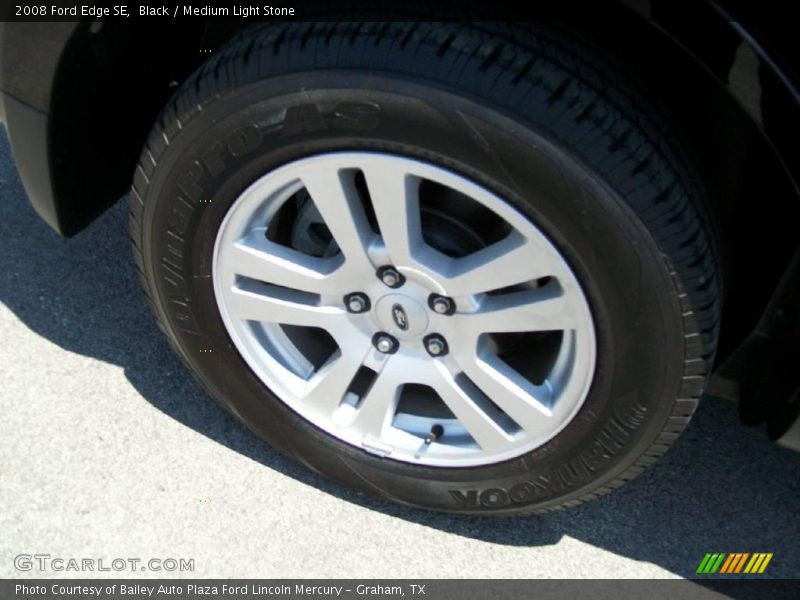 Black / Medium Light Stone 2008 Ford Edge SE
