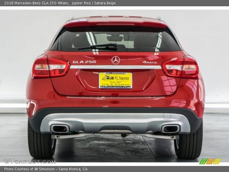 Jupiter Red / Sahara Beige 2018 Mercedes-Benz GLA 250 4Matic