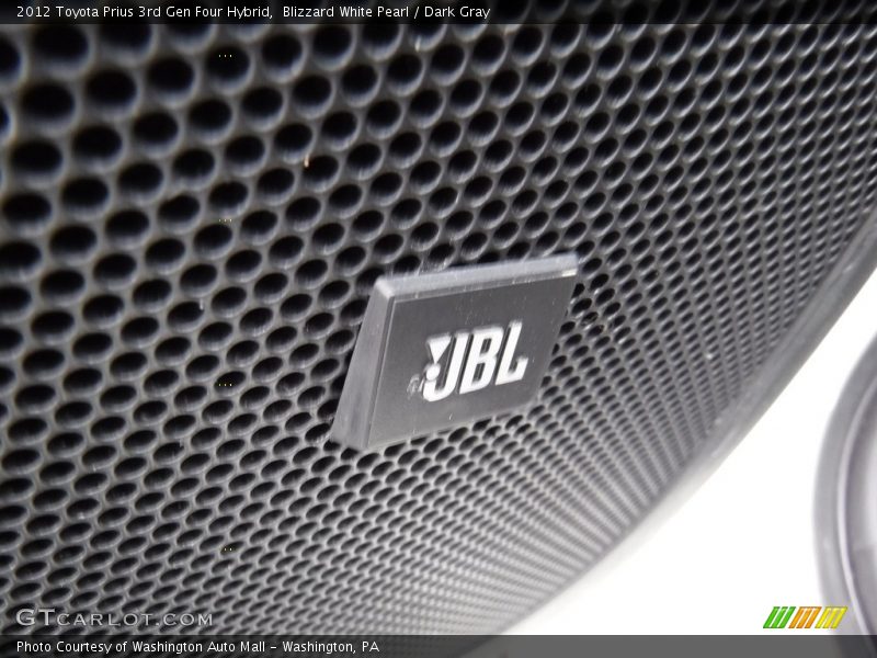 Blizzard White Pearl / Dark Gray 2012 Toyota Prius 3rd Gen Four Hybrid