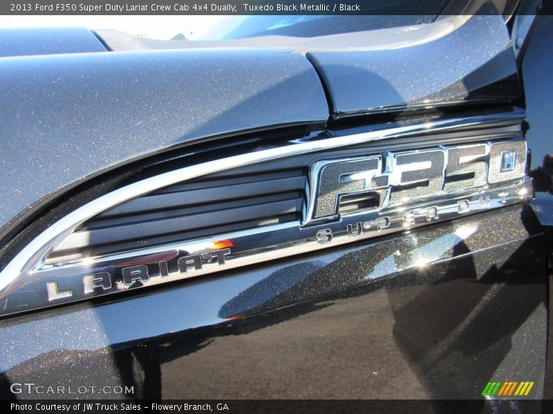 Tuxedo Black Metallic / Black 2013 Ford F350 Super Duty Lariat Crew Cab 4x4 Dually