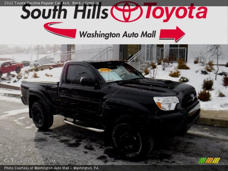 Black / Graphite 2012 Toyota Tacoma Regular Cab 4x4