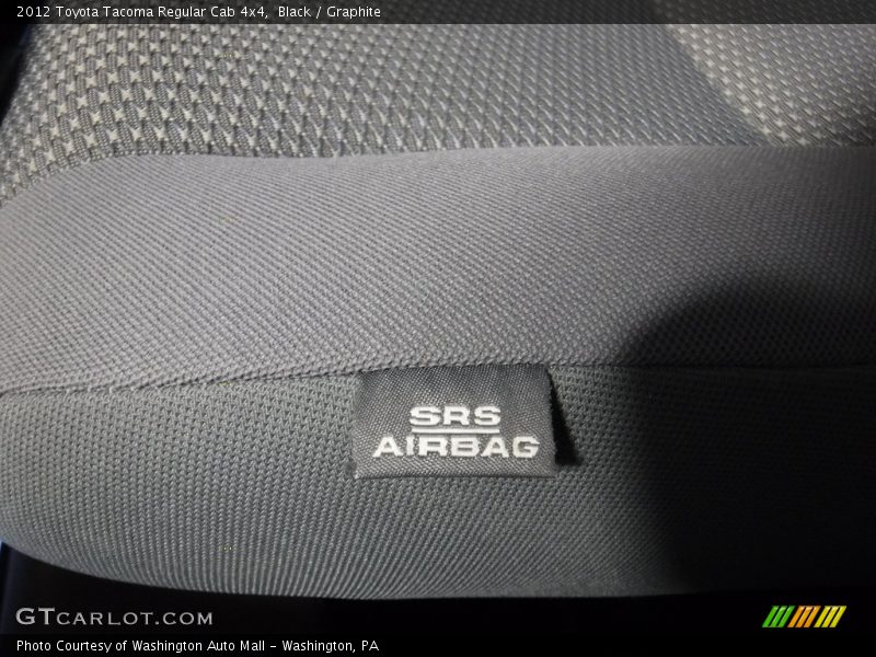 Black / Graphite 2012 Toyota Tacoma Regular Cab 4x4