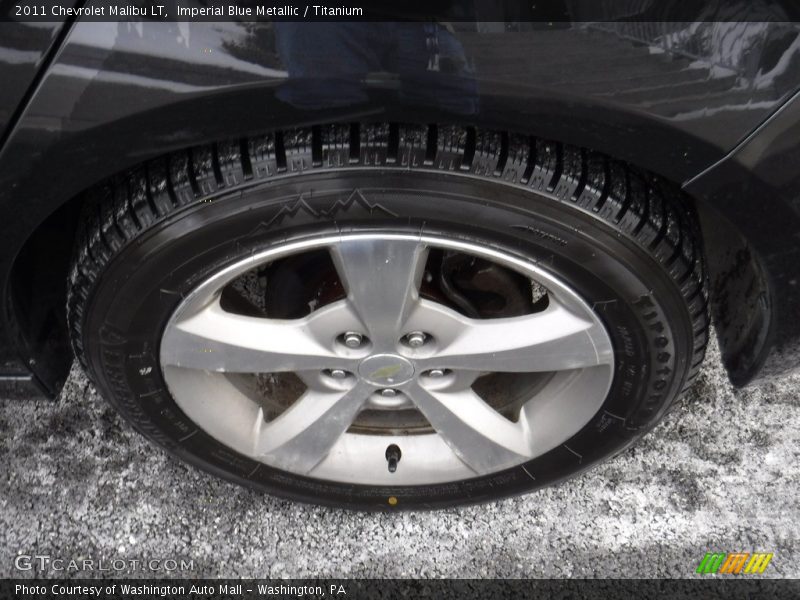 Imperial Blue Metallic / Titanium 2011 Chevrolet Malibu LT